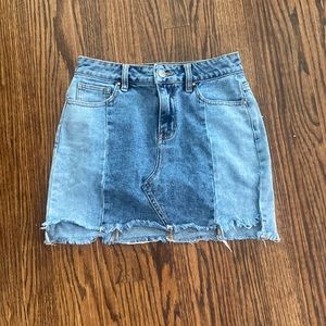 Pacsun patchwork denim skirt